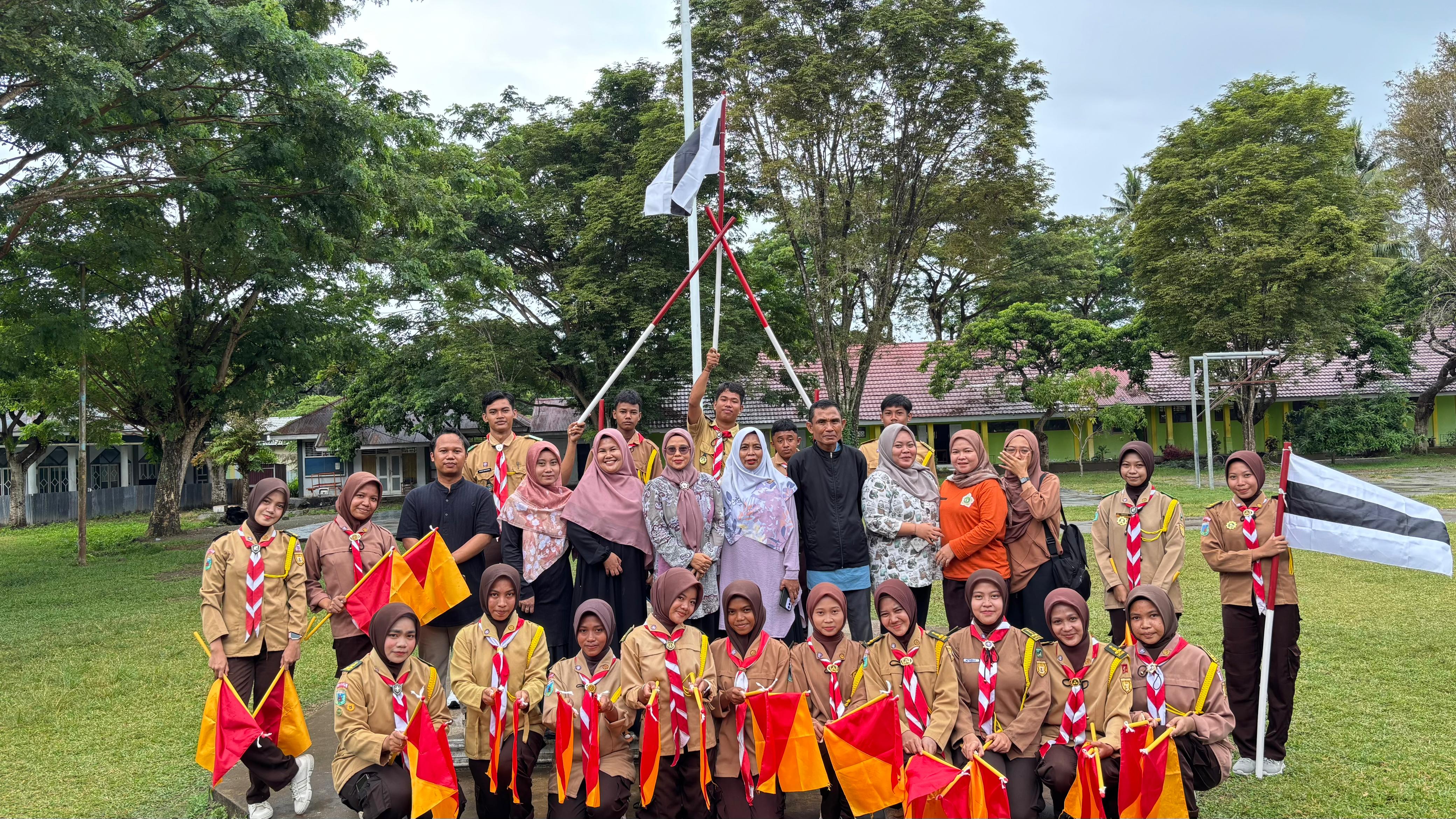 Pramuka SMA Negeri 1 Banawa Tengah Tampilkan Parade Doubling yang Meriah